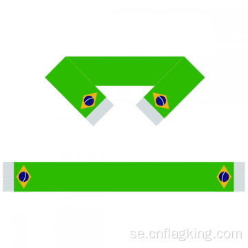 Brasilien Nationella flaggan Fotbollslag Scarf Soccer Fans Scarf 15 * 150cm